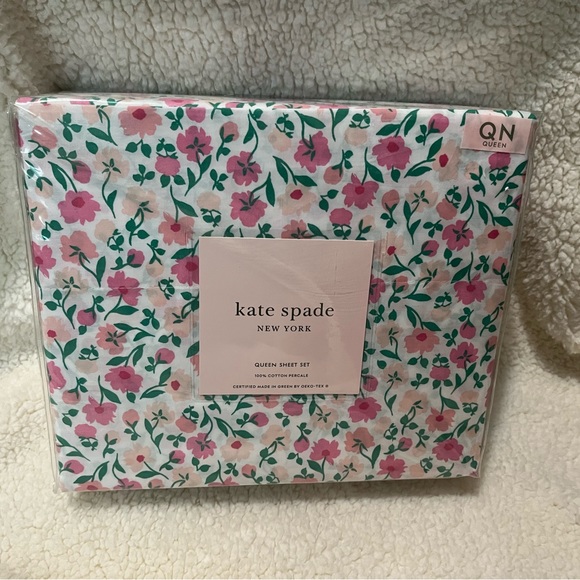 kate spade Bedding Kate Spade Queen Sheet Set Floral Print Nwt